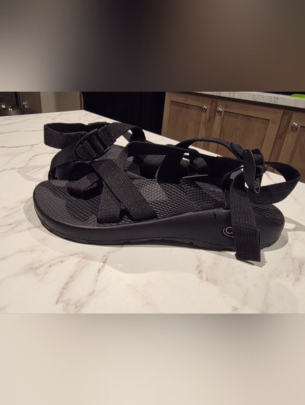 Chaco Womens Z Cloud Adjustable Strap Cushioned Sandal Size 8 Black